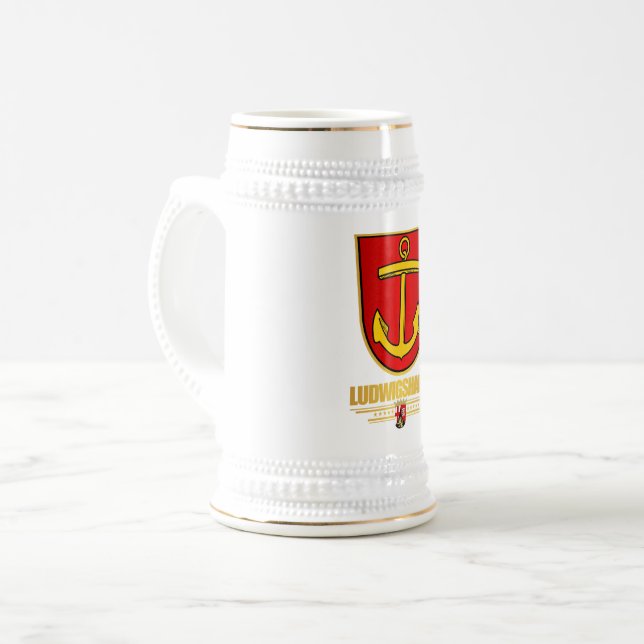 Ludwigshafen Bierglas (Vorderseite Links)