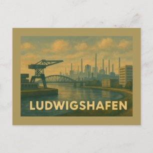 Ludwigshafen Deutschland Stadt Kunst Postkarte