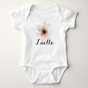 Luella Name Baby Mädchen enthüllt Neugeborenes Ros Strampler