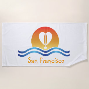 Luffers Sunset_Herz-Shaped Sail_San Francisco Strandtuch