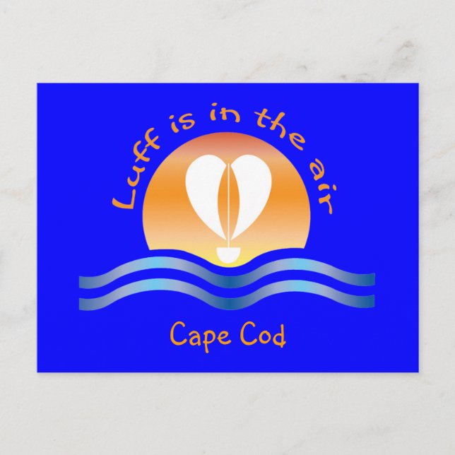 Luffers Sunset_Luff in air Cape Cod Postkarte (Vorderseite)