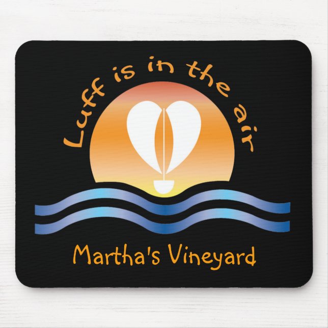 Luffers Sunset_Luff in der air_Martha's Vineyard Mousepad (Vorne)