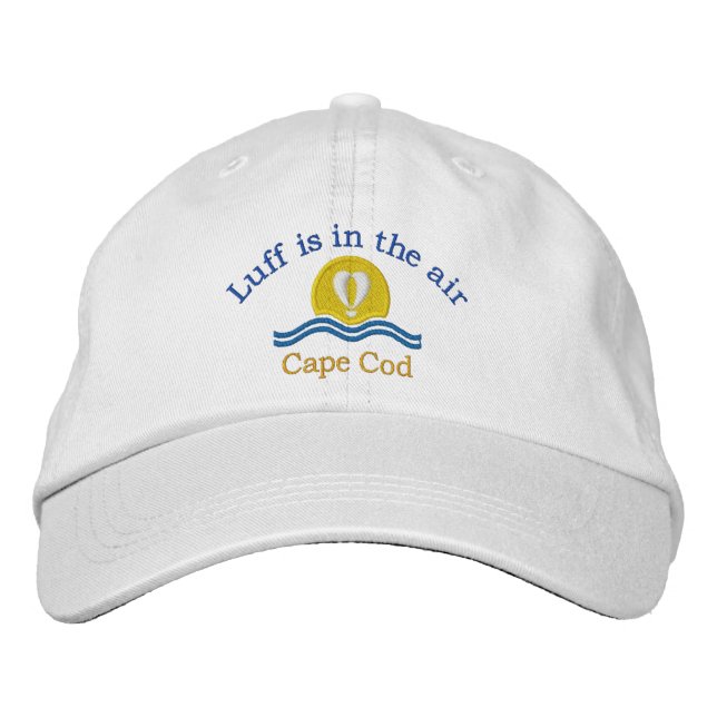 Luffers Sunset_Luff ist in der Luft Cape Cod Bestickte Kappe (Vorderseite)