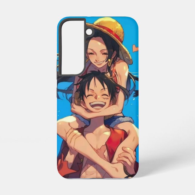 Luffy & Boa Hancock Valentine Phone Case Samsung Galaxy Hülle (Rückseite)