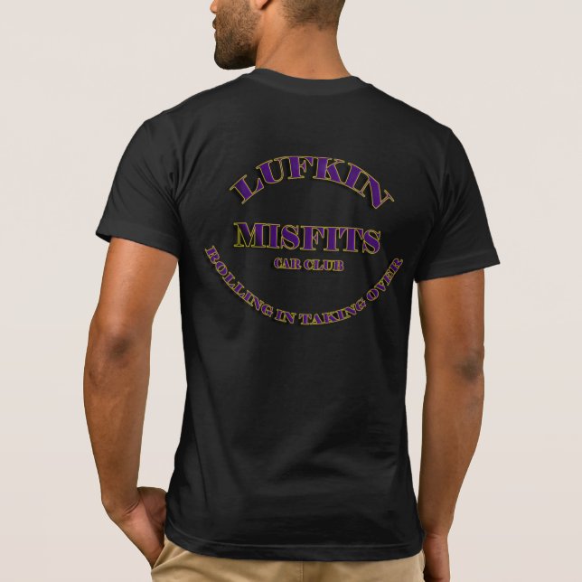 LUFKIN MISFITS CAR CLUB T-Shirt (Rückseite)