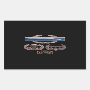 Luft-Angriffs-Förster CIB im Flugzeug Rechteckiger Aufkleber