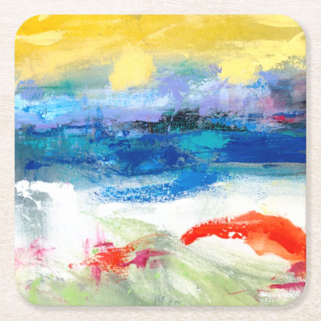 Luft Anscheinend I Rechteckiger Pappuntersetzer (Vorderseite)