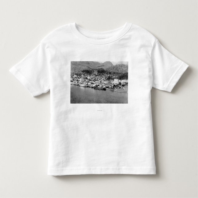 Luft-Ansicht von Ketchikan, Alaska-Fotografie Kleinkind T-shirt (Vorderseite)