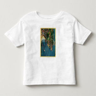 Luft-Ansicht von Monterey und von Presido Kleinkind T-shirt