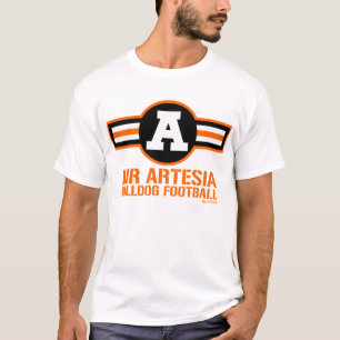 "Luft Artesia" Bulldoggen-Fußball-T - Shirt