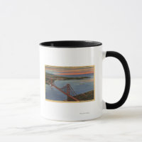 Luft aus Golden Gate Bridge & Bay Area