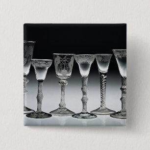 Luft-Drehung Gläser, 1750-60 Button