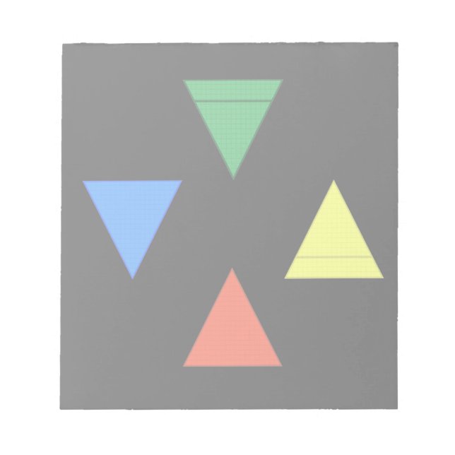 Luft-Feuer-Wasser-Erde Notizblock (Vorderseite)