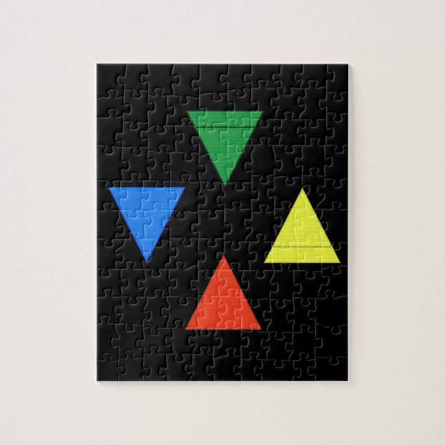 Luft-Feuer-Wasser-Erde Puzzle (Vertikal)