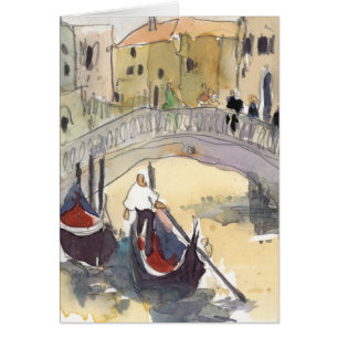 Luft-Gondel-Fahrt der Bestimmungsort- Venedig
