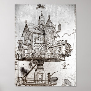 Luft-Haus Maison Tournante Poster