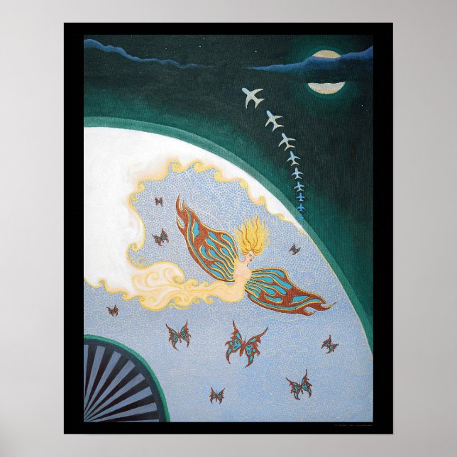 "Luft (nach Erte)" Poster (Vorne)