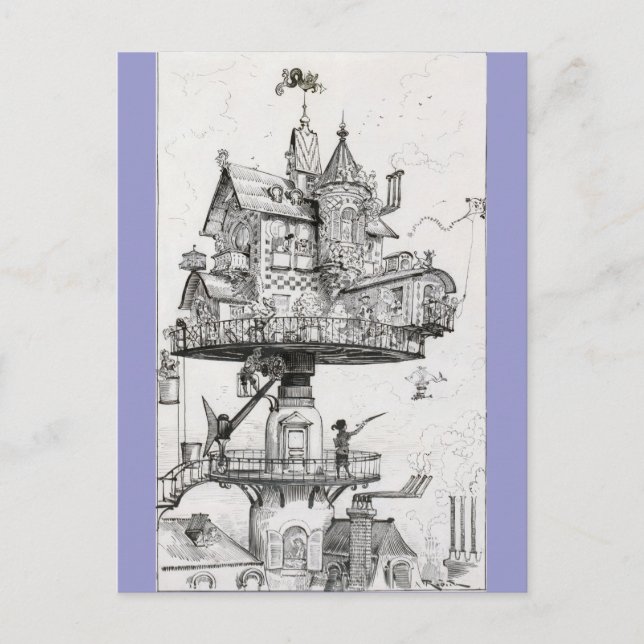 Luft-Rotationshaus Postkarte (Vorderseite)