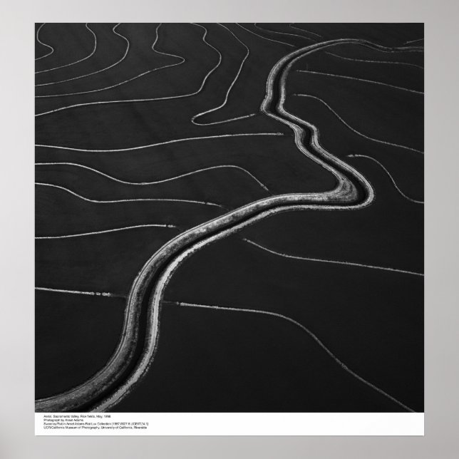 Luft, Sacramento-Tal, Reisfelder Mai 1966 Poster (Vorne)
