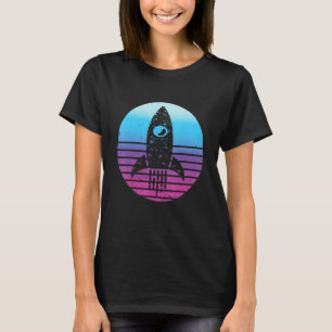 Luft- und Raumfahrtingenieur Retro-Sonnenuntergang T-Shirt