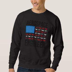 Luft- und Raumfahrttechnik US-Flagge Luft- und Rau Sweatshirt