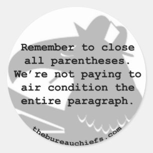 Luft-Zustands-Aufkleber Runder Aufkleber