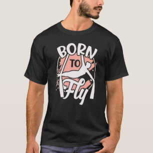 Luftakrobatin Aerial Yoga Darstellerin und Seidena T-Shirt