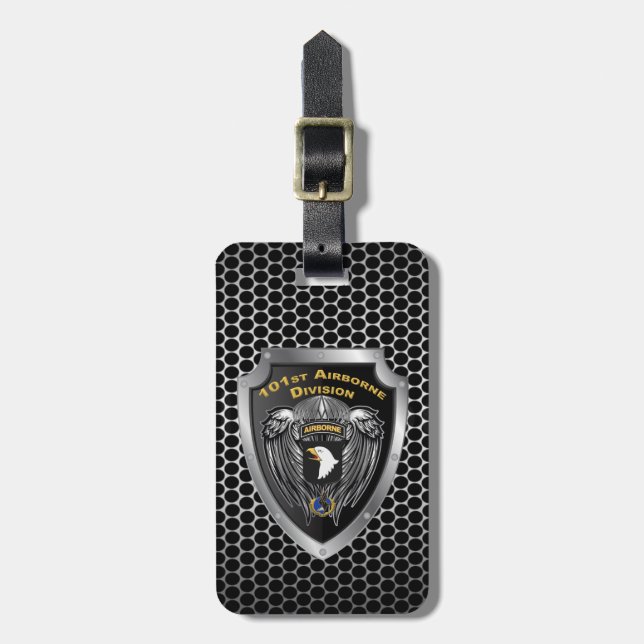 Luftangriff der 101. Im Flugzeug Division Gepäckanhänger (Vorderseite vertikal)