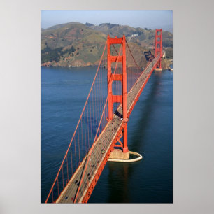 Luftansicht der Golden Gate Bridge in der Poster