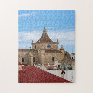 Luftansicht der Kirche Carmen - Mahon, Menorca Puzzle