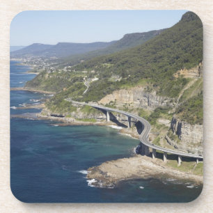 Luftansicht der Sea Cliff Bridge bei Wollongong, 2 Untersetzer