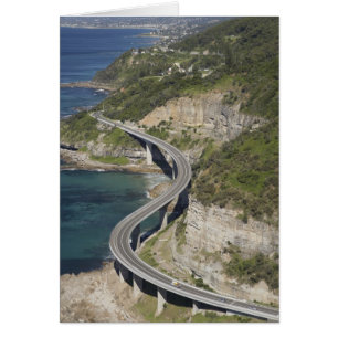 Luftansicht der Sea Cliff Bridge in der Nähe von W