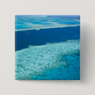 Luftansicht des Great Barrier Reef von der Button