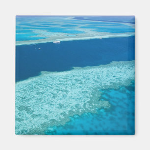 Luftansicht des Great Barrier Reef von der Magnet