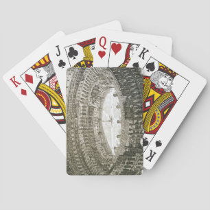 Luftansicht des Kolosseums in Rom aus 'Bilder von Spielkarten