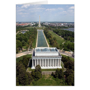Luftansicht Lincoln Memorial Washington DC Card