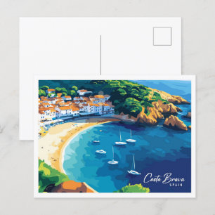 Luftansicht Rosen Costa Brava Spanien Reise Postkarte