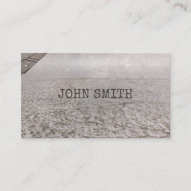 Luftansicht Vintage Landstriche Landschaftsgrenzen Visitenkarte (Vorderseite)