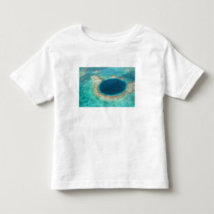 Luftansicht von Blue Hole, Segelboot verankert Kleinkind T-shirt