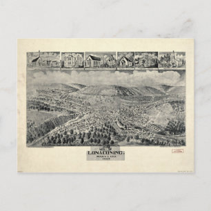 Luftansicht von Lonaconing, Maryland (1905) Postkarte