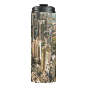 LUFTANSICHT VON STADTGEBÄUDEN THERMOSBECHER