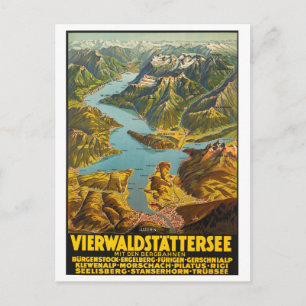 Luftansichtkarte der Zentralschweiz Postkarte