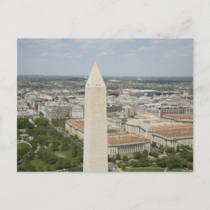 Luftaufführung oben im Washington Monument Postkarte