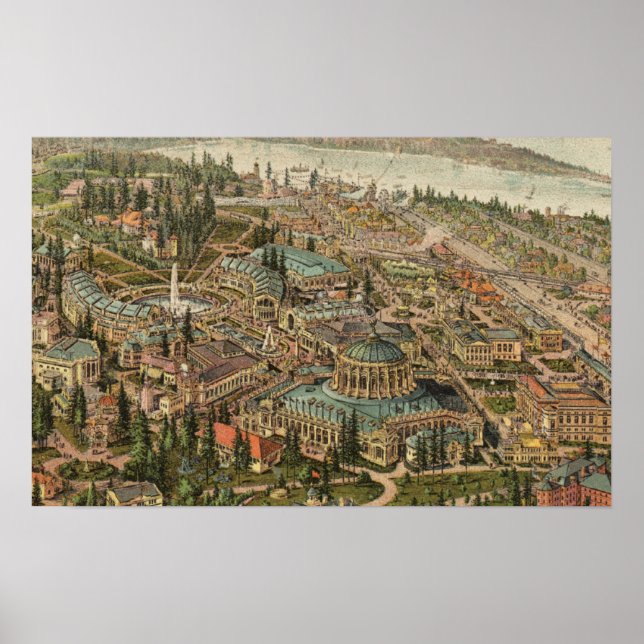 Luftaufnahme der Alaska Yukon Pacific Expo Poster (Vorne)