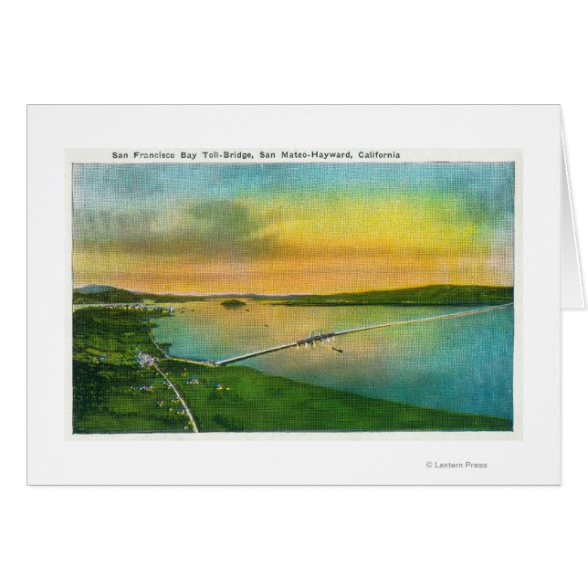 Luftaufnahme der Bay Bridge nach Hayward, CA (Vorderseite (Horizontal))