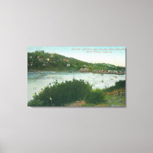 Luftaufnahme der Belvedere-Bucht, HotelBelvedere Leinwanddruck