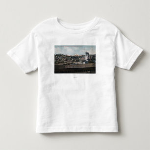 Luftaufnahme der Bergbau-Welle u. der Stadt Kleinkind T-shirt