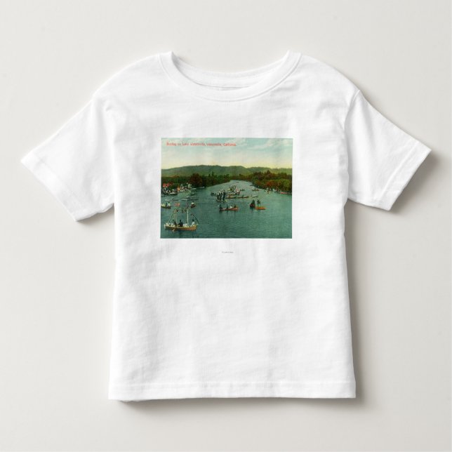 Luftaufnahme der Boote auf See Watsonville Kleinkind T-shirt (Vorderseite)