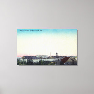 Luftaufnahme der Bowers-Gummi-Arbeiten Leinwanddruck