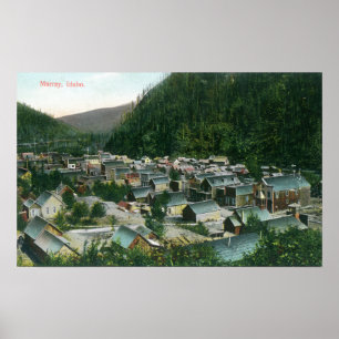 Luftaufnahme der CityMurray, ID Poster